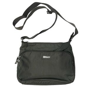 Baggallini Nylon Crossbody, Dark Gray